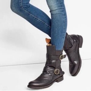 Fiorentini + Baker Brown 713 Eternity Buckled Leather Boots 37